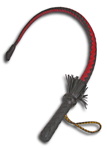 Short Whip Leather Nagaika Of The Russian Cossacks With A Steel Cable Inside 